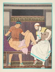 Lavement, illustration tirée des « Œuvres d