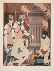 Charbons ardents, illustration tirée des « Œuvres d