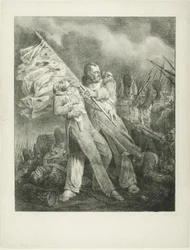 Le Porte-étendard blessé