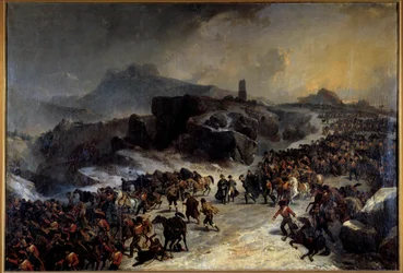 La traversée de la Sierra de Guadarrama en Espagne en décembre 1808 par Napoléon Ier