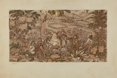 Textile imprimé historique, vers 1939