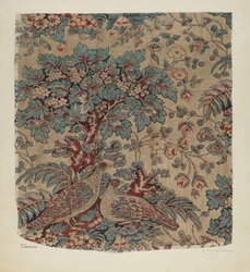 Textile imprimé, vers 1941