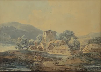Église de village rural, vers 1794