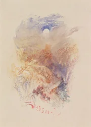 Un col de montagne au clair de lune, c.1845
