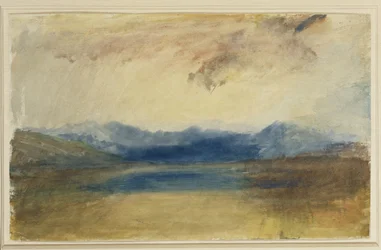 Paysage montagneux avec un lac, vers 1820s