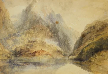 Paysage alpin suisse, vers 1843