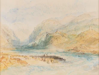 Une vallée alpine suisse, vers 1843