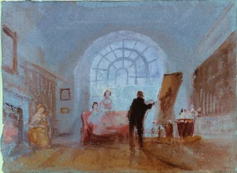 Artiste travaillant sur un chevalet, 1828