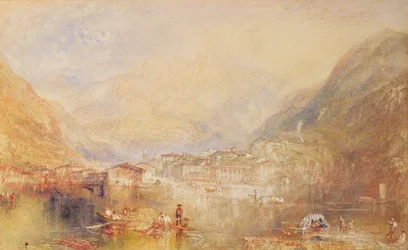 Brunnen depuis le lac de Lucerne, 1845