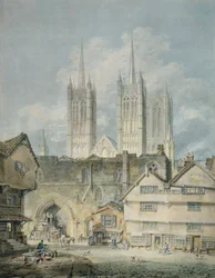 Église cathédrale à Lincoln, 1795