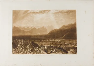 Chaîne des Alpes de Grenoble à Chambéry, planche 40 de Liber Studiorum