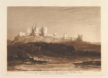 Château de Dunstanborough Liber Studiorum, partie III, planche 14, 10 juin 1808