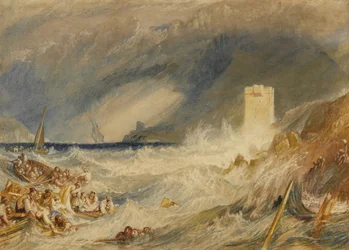 Entrée du port de Fowey, Cornouailles