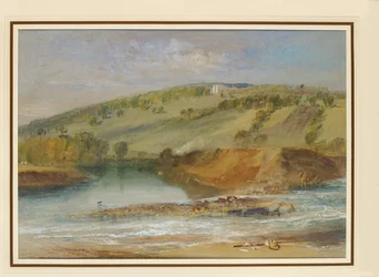 Farnley Hall, depuis la jonction de la Wharfe et de la Washburn