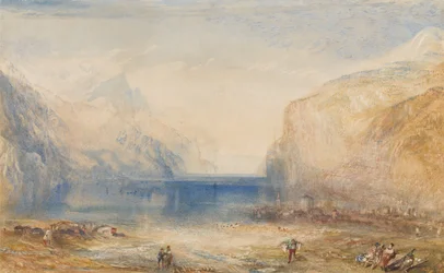 Flüelen : matin, vue vers le lac