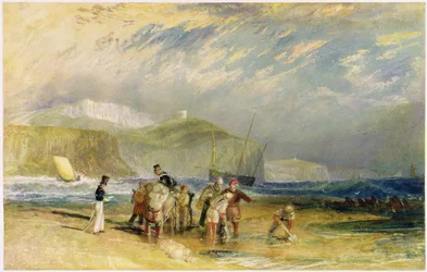 Port de Folkestone et côte jusqu