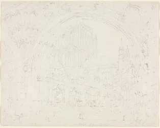 Cathédrale de Hereford, vers 1793
