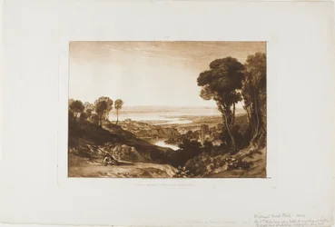 Jonction de la Severn et de la Wye, planche 28 de Liber Studiorum
