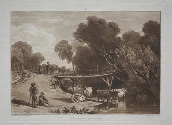 Liber Studiorum : Le pont et les vaches