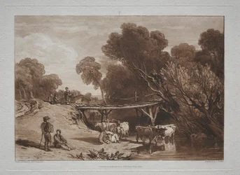 Liber Studiorum : Le Pont et les Vaches