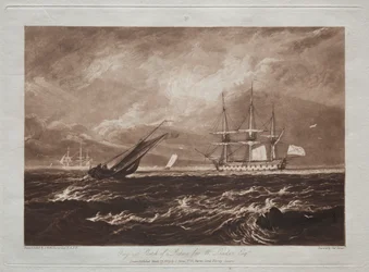 Liber Studiorum : Le meneur, scène maritime