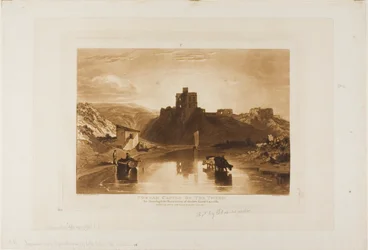 Château de Norham, planche 57 de Liber Studiorum