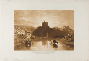 Château de Norham, planche 57 de Liber Studiorum