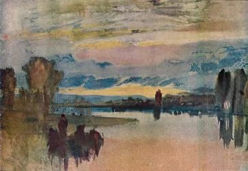 Sur le lac à Petworth - Soir