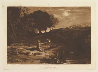Rispah, 2e Livre de Samuel, Chapitre 21 Liber Studiorum, partie IX, planche 46, 23 avril 1812