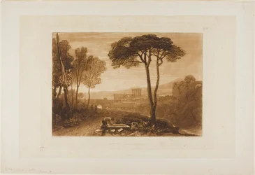 Scène dans la Campagne, planche 38 de Liber Studiorum