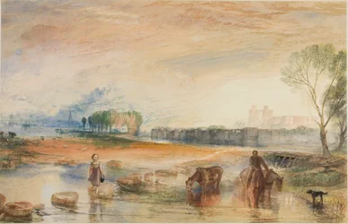 Coucher de soleil et lever de lune