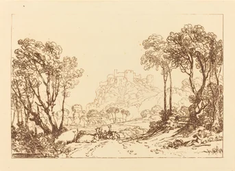 Le château au-dessus des prés