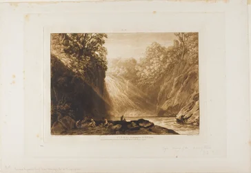 La chute de la Clyde, planche 18 de Liber Studiorum