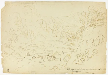 La chute de la rivière Tumble (recto); Vue de Fastraly (verso)