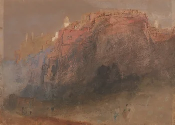Le rocher fortifié de Monaco vu de l
