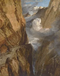 Le col du Saint-Gothard, Suisse