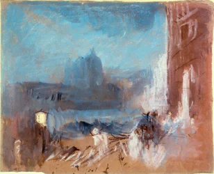 La Santa Maria della Salute, Venise, la nuit, 1840