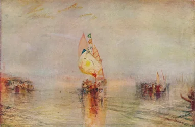 Le Soleil de Venise Partant en Mer, exposé en 1843, 1937