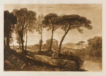 Le Temple de Minerve Médica, planche 23 de Liber Studiorum