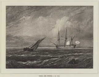 Liber Studiorum de Turner, une scène marine