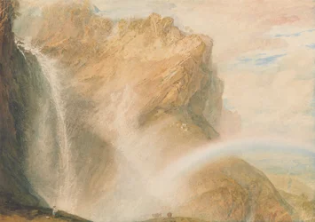 Chute supérieure du Reichenbach : arc-en-ciel