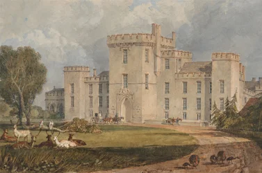 Vue de Hampton Court, Herefordshire, depuis le nord-ouest