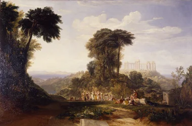Vue du temple de Jupiter Panhellénios, sur l