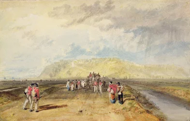 Winchelsea, Sussex, depuis la route de Rye