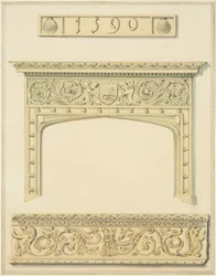 Cheminée et poutre dans la chambre haute et corniche dans la chambre basse, 9 Small Street