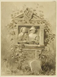 Monument dans le cimetière de l
