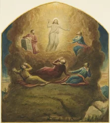 Autel original par Mead à St James, montrant la Transfiguration sur le Mont