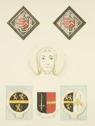 Vitraux, écussons et armoiries dans l