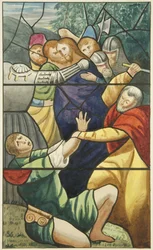 Vitrail de Saint-Marc - la capture du Christ