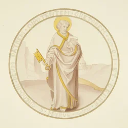 Vitrail dans la chapelle privée du palais de l
